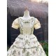 Mademoiselle Pearl Four Leaf Clover and Lime Blouse Apron Overdress JSK and Ops(Reservation/2 Colours/Full Payment Without Shipping)